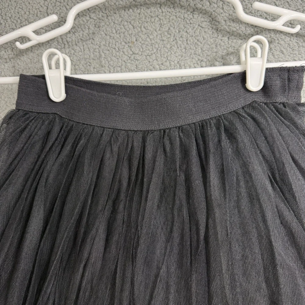 Bailey 44 Women's S Black Tulle Full Midi Skirt Ballet Whimsygoth Dark Romantic‎